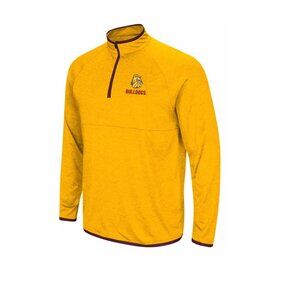 NEW Colosseum Mens Medium (M) Minnesota-Duluth Bulldogs Gold Quarter-Zip Pullove